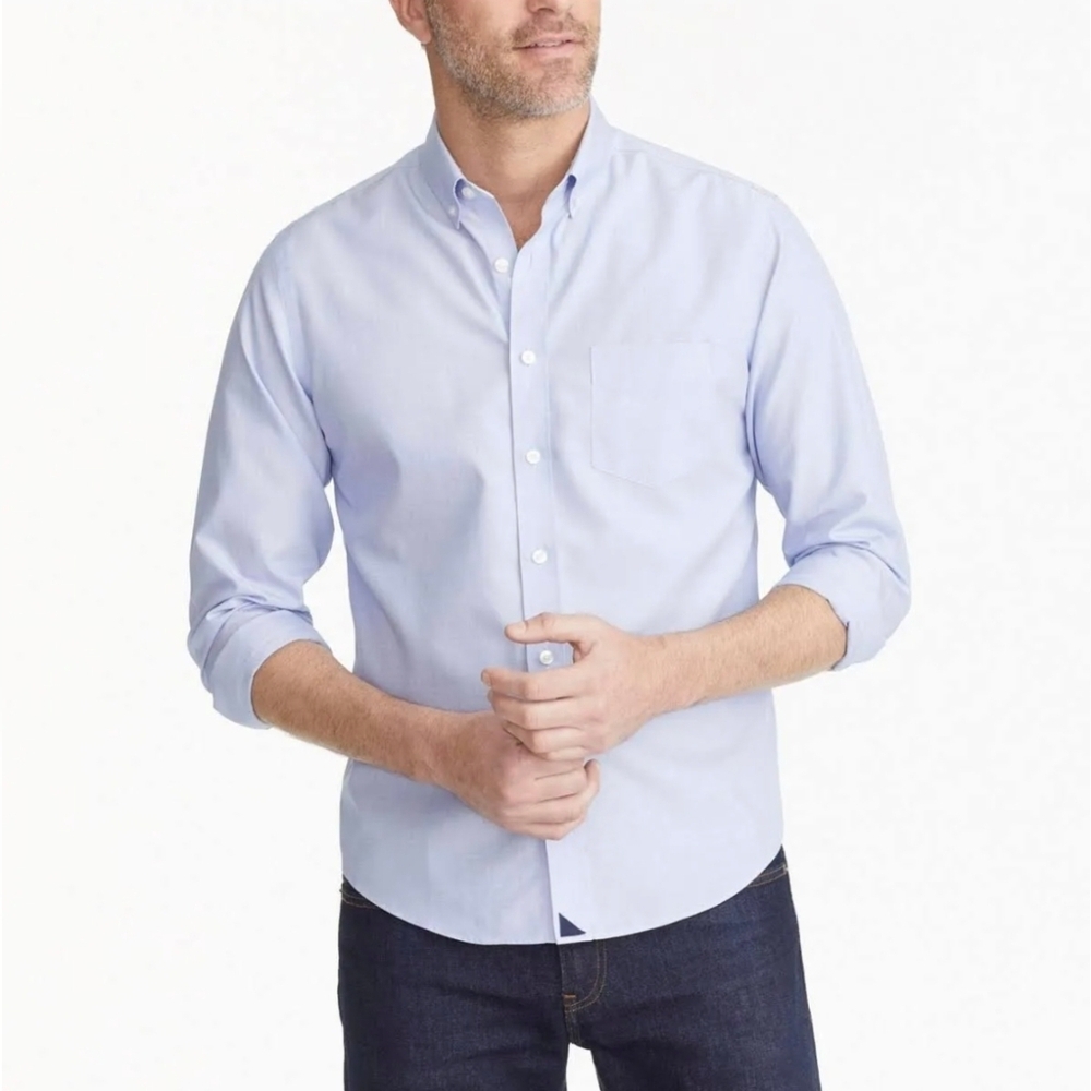 UNTUCKit Hillside Wrinkle-Free Button Down Shirt Blue XL 100% Cotton